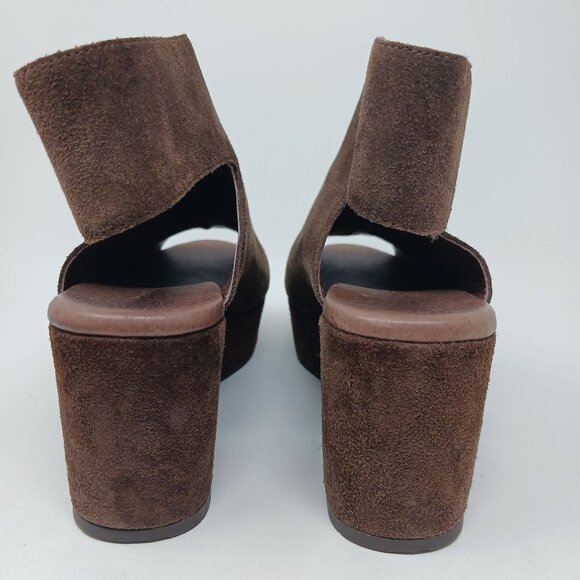 Chocolat Blu GABBY Brown Suede Platforms Size 6 - Picture 7 of 13